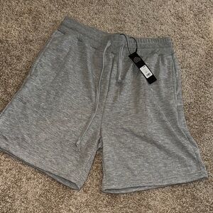 Fashion Nova Gray Athletic Shorts Soft Cotton-Blend